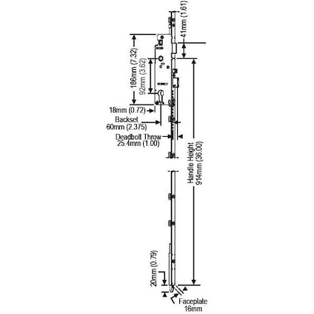 Strybuc Active Shootbolt Lock 850-2406514